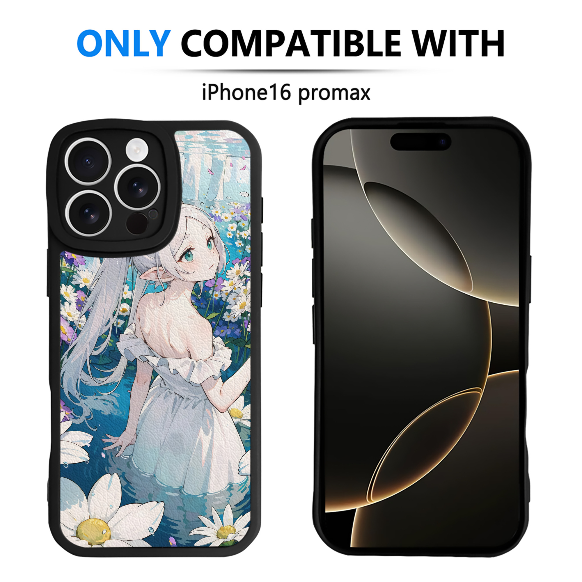 （画像用） 葬送のフリーレン Frieren 【iPhone 16シリーズ対応】シリコンスマホケース（レザー調） 材質：シリコン